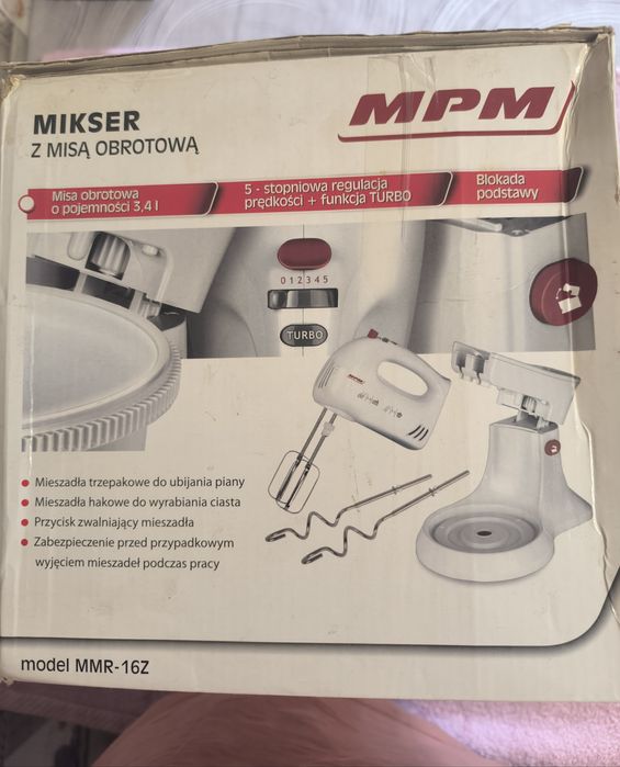 Кухонна машина міксер стаціонарний  MPM MMR-16Z 750 Вт з обертальною ч