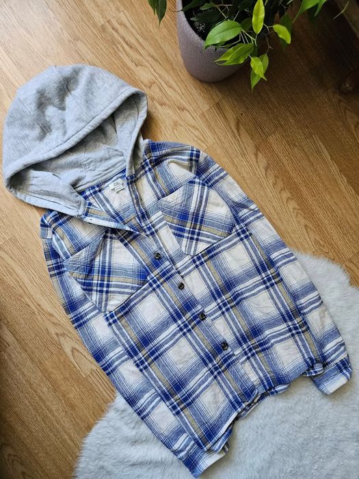 Тепла сорочка з капюшоном на хлопця 13-14років