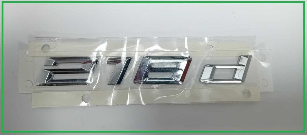 Napis emblemat 218d BMW Seria: 2' F46 Gran Tourer / LCI nr. mag 1/443