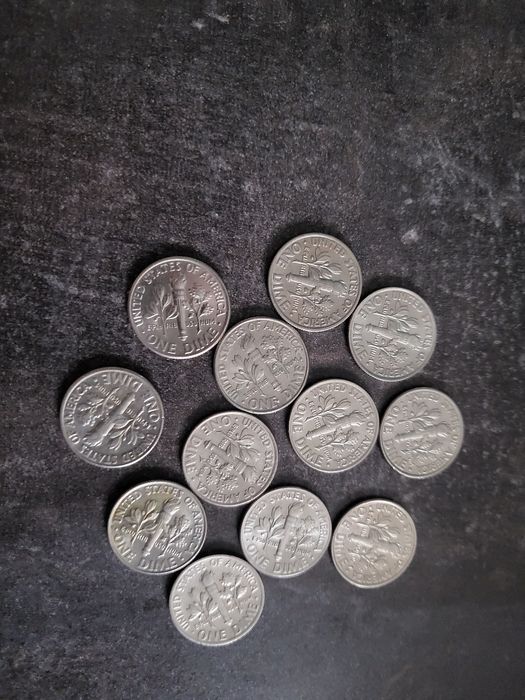 Monety amerykańskie ,12 szt