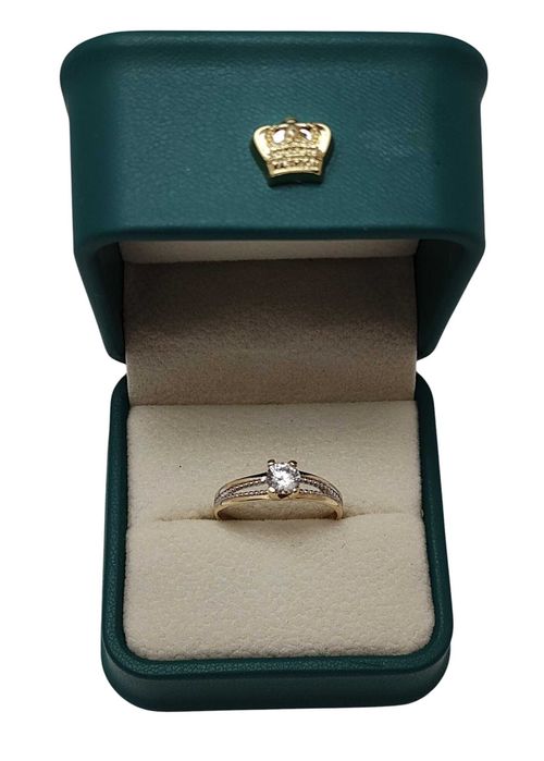 Piękny Złoty Pierścionek z Oczkiem 1,88 G / 585 / R17