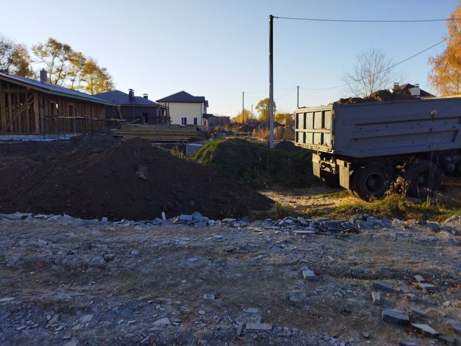 Подсыпка песок чернозем щебень отсев Камаз Зил