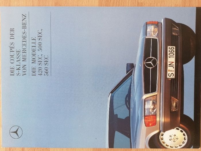 Prospekt Mercedes W126 S-klasa 420SEC 500SEC 560SEC