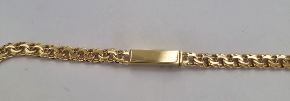 Nowy złoty łańcuszek Galibardi / Garibaldi 585 14k 21.72g.  55cm.