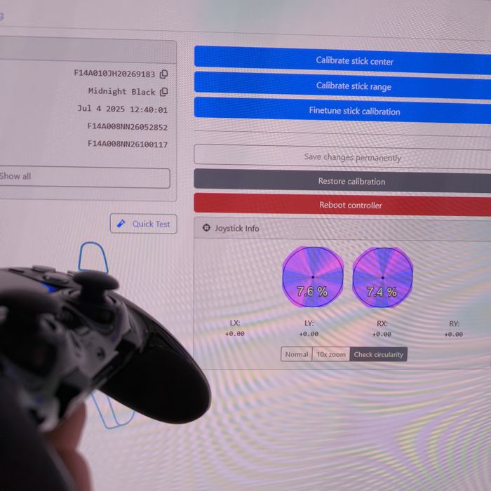 DualSense Edge c/ Joysticks TMR Favor Union