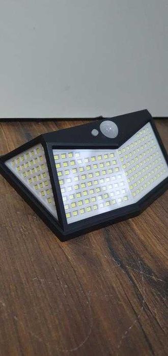 Lampa 212 led solarna ogrodowa wodoszczelna czujnik zmierzchu i ruchu