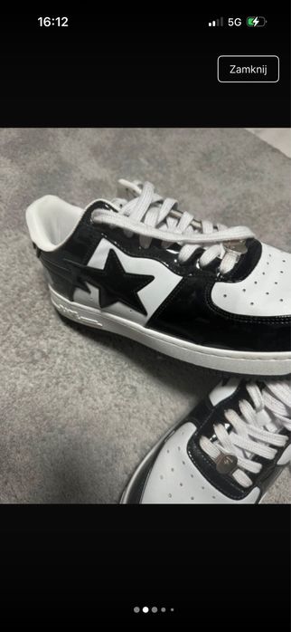 czarne buty bape