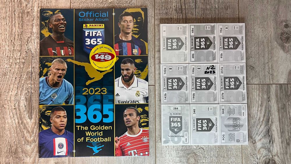 Стікери Panini FIFA 365 2025 / 2024 / 2023/ 2020/ 2019/ 2018/2017/2016