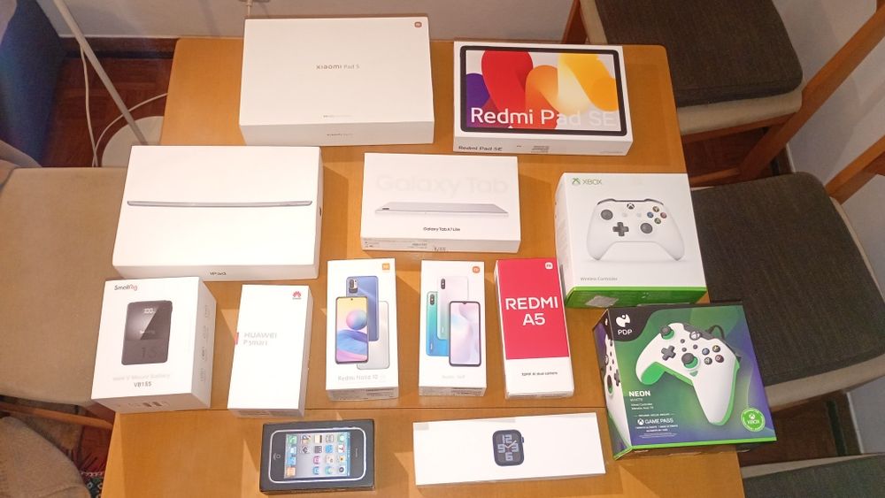 Caixas para tablets apaid e telemóveis