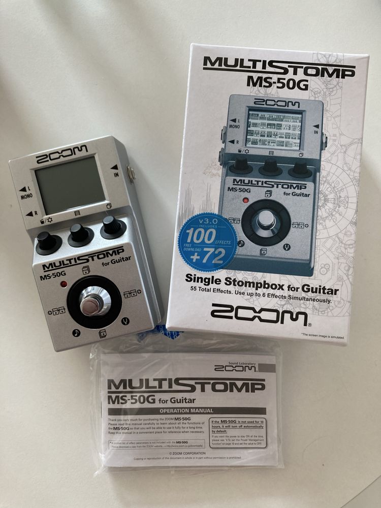 ZOOM MS-50G Multisomp - multiefekt gitarowy - jak nowy