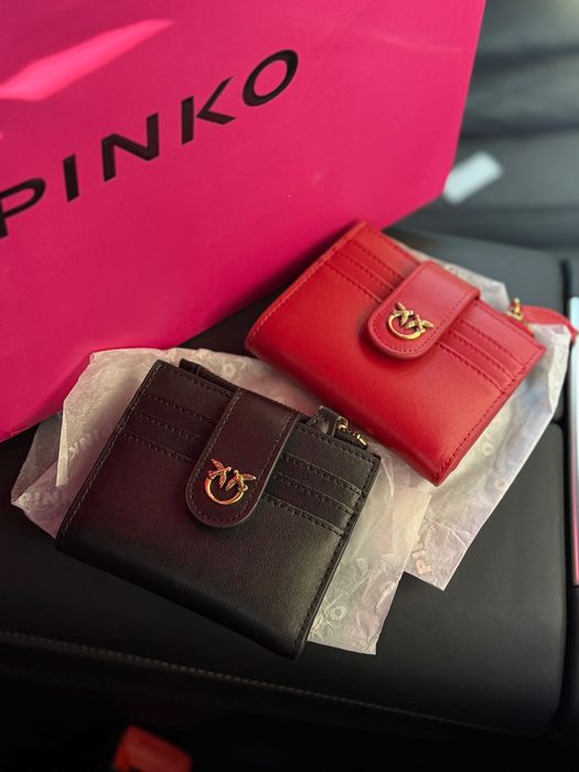 Гаманець Pinko кошелек чорний червоний