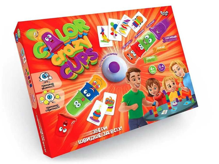 Игра Danko Toys Color Crazy Cups (Укр.) (CCC-01-01U)