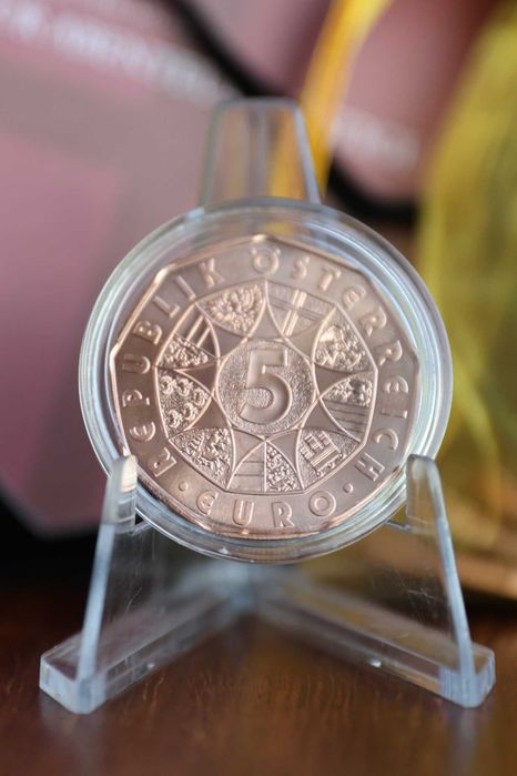 Áustria Moeda 5 € Cobre -2016 - Páscoa – Jovem Lebre de Albrecht Dürer