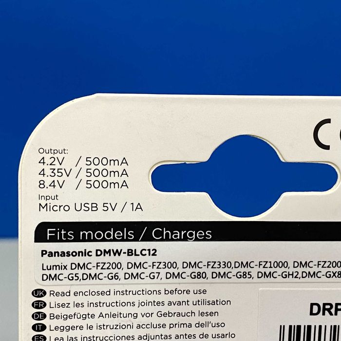 Carregador Duracell - Bateria Panasonic DMW-BLC12