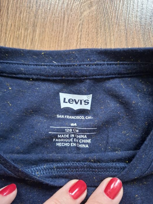Levi's, nowa koszulka, t-shirt, granatowa, rozmiar 128