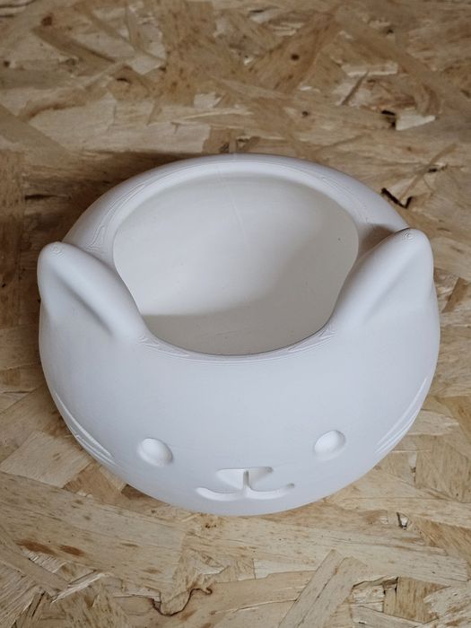 Vaso para Suculentas Catos "Cara de Gato" (Impressão 3D)