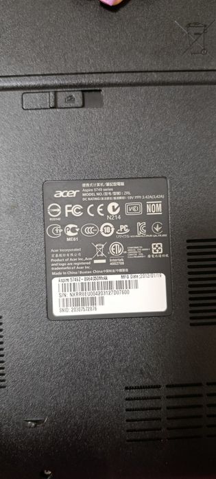 ноутбук Acer 2012