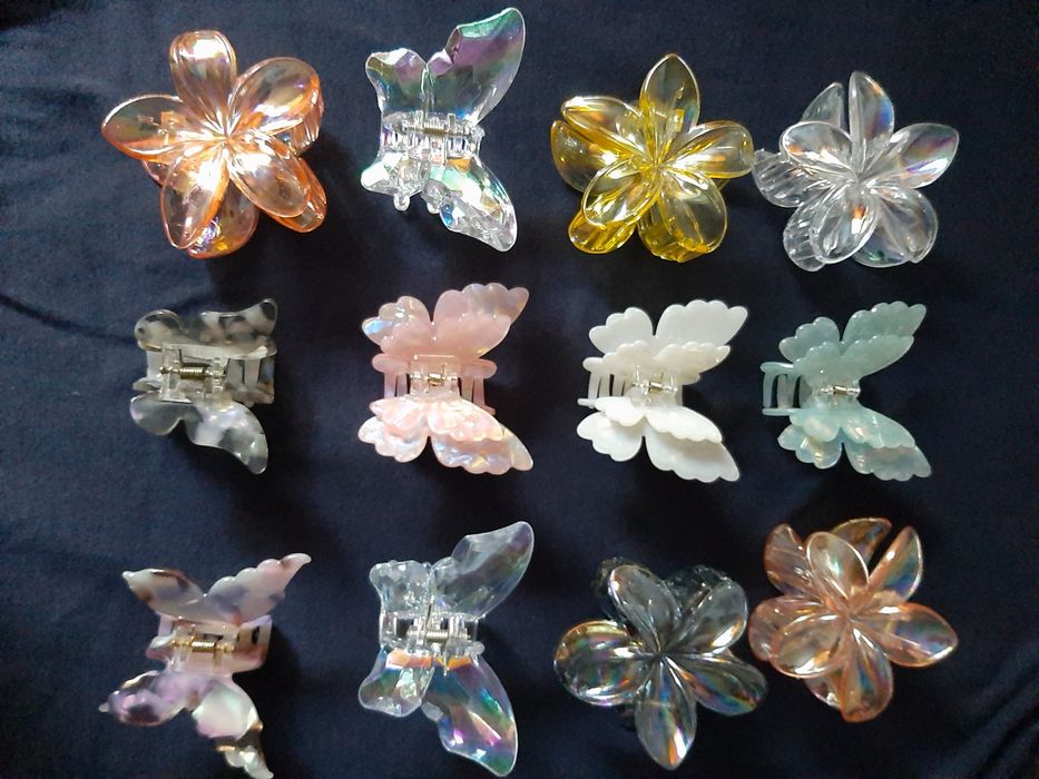 Заколка краб метелик та гавайська квітка