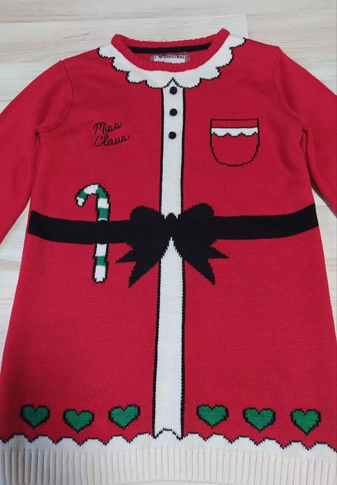 Новогодняя кофта туника свитшот свитер реглан от Primark на 12-13лет