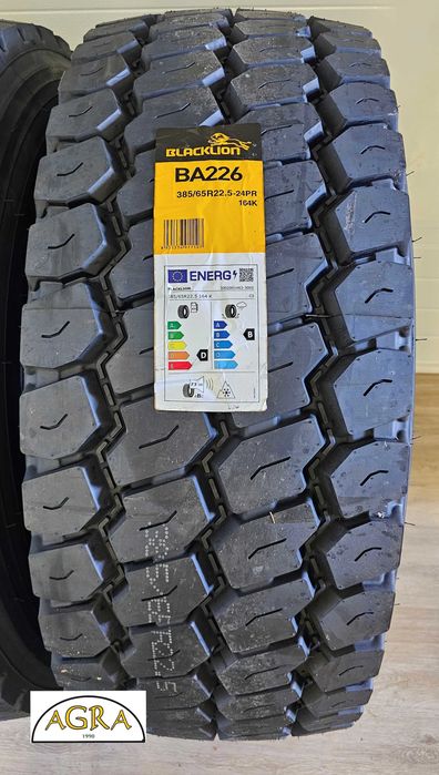 385/65R22.5 (1290netto) BLACK LION  opona NOWA przód 24PR  prowadzą