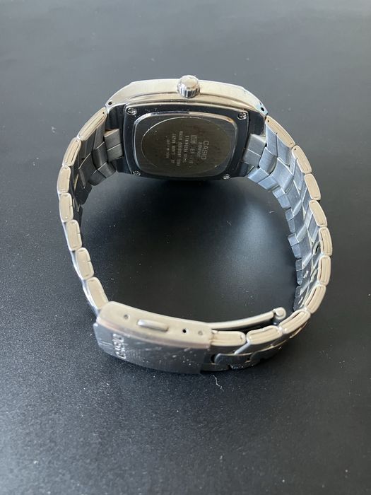 Relógio Casio Edifice EF-119 homem – mostrador azul, aço inoxidável