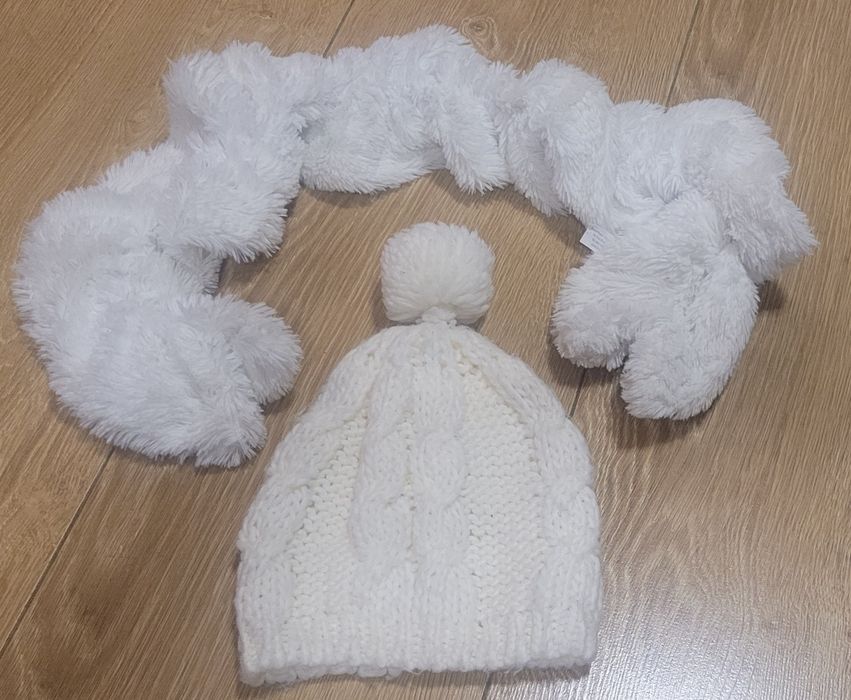 Czapka szalik futerko