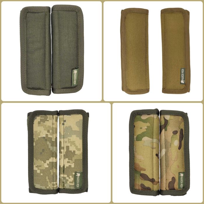 Плечові накладки подушки демпфер під лямки бронежилет плитоноски Койот