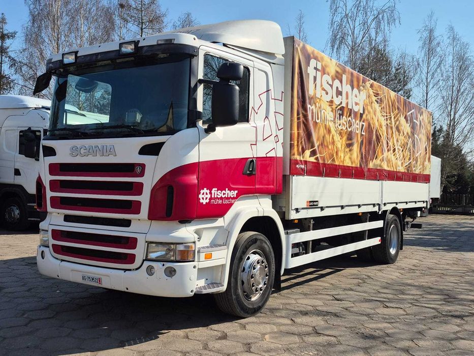 Scania R310 Analogowe Retarder Zabudowa Plandeka Firanka Winda