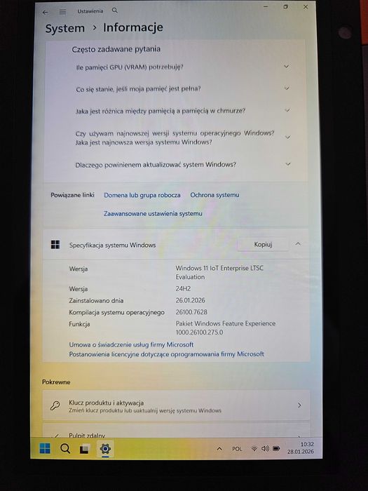 Juniper Systems Mesa 2 Rugged Tablet Windows 11 loT LTSC 4GB/128GB