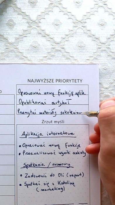 Time Box Planer listy zadań Notatnik godzinowy, Zarządzanie czasem