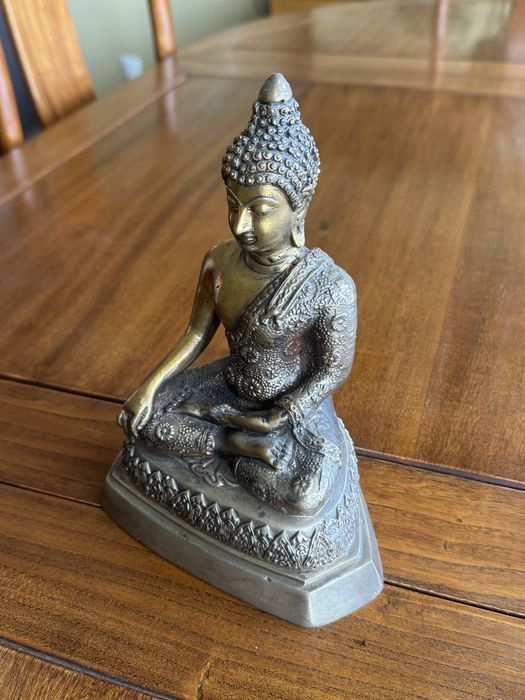 Estatueta Buddha Theravada em Bronze original da Tailândia