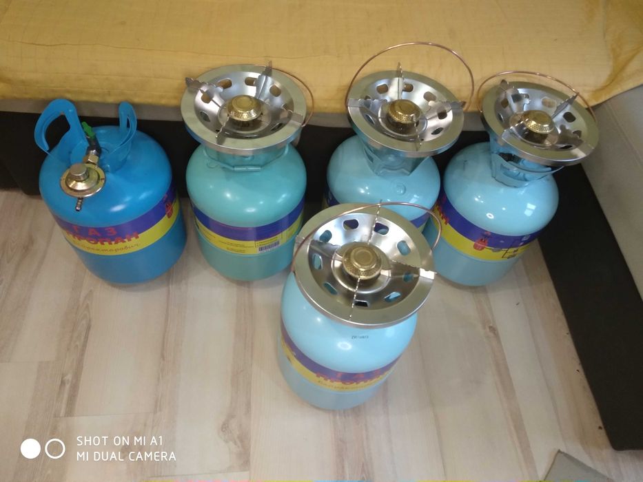 Балон газовий на 2 /6 /8/ 13.5л з пальником. Газовая горелка. Плита