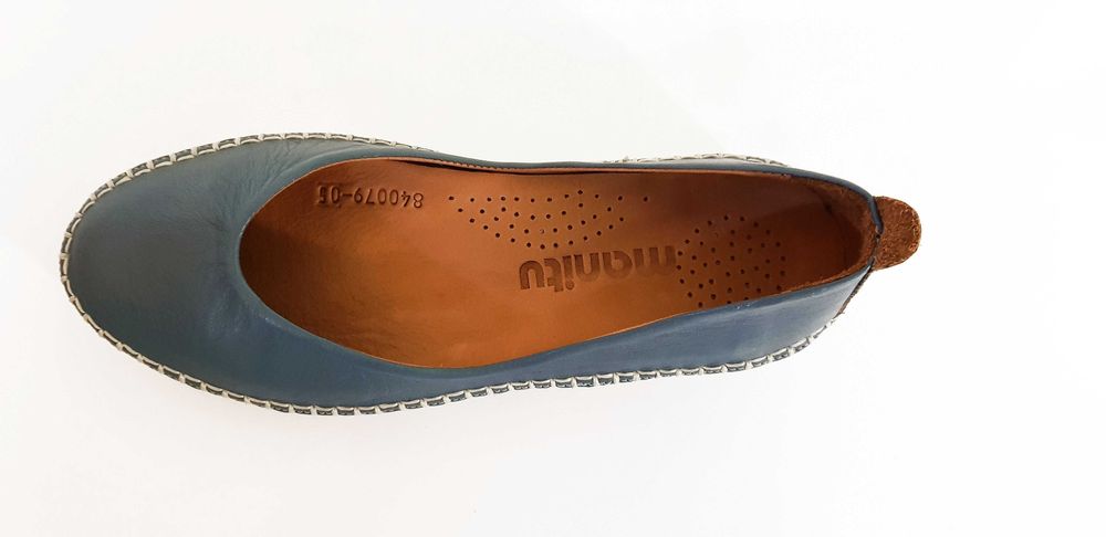 Półbuty damskie skóra blue MANITU rozmiar 41