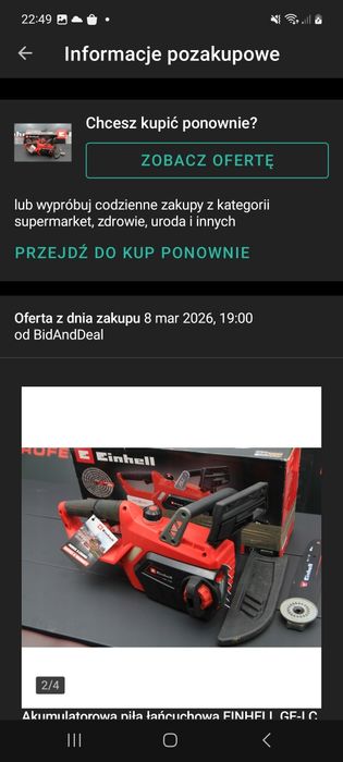 Piła einhell akumulatorowa