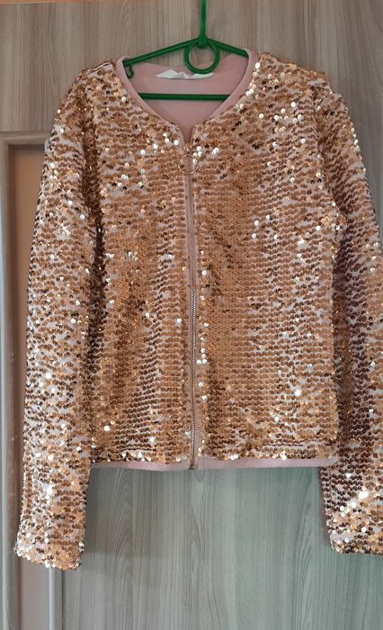 Кофточка з паєтками H&M, нарядна блуза 146/152