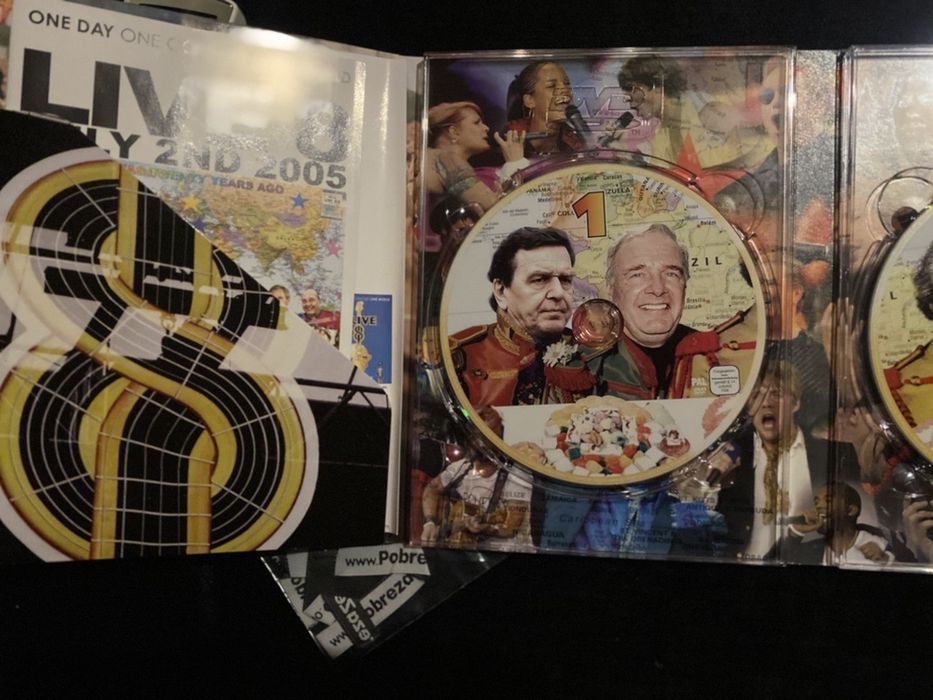DVD set Live Aid 2005 + pulseira