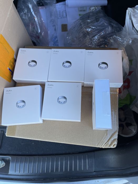 Смарт-кільце Oura Ring 4 Silver розміри 8(3шт), Black розмір 9 (3шт)