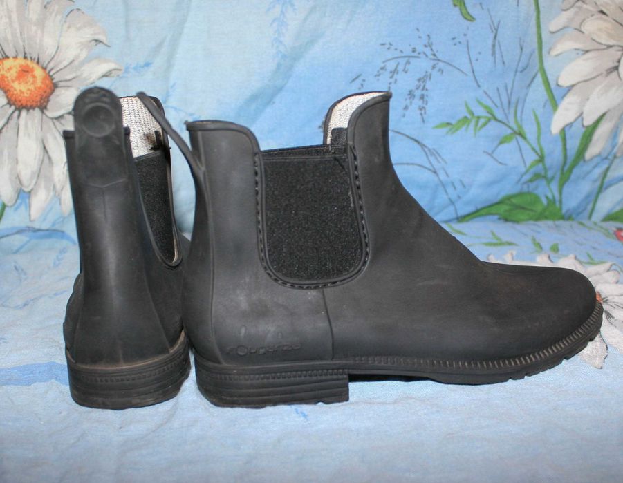 Детские резиновые челси для верховой езды Fouganza 32 р