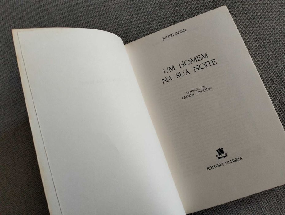 Livro "Um homem na sua noite" de Julien Green