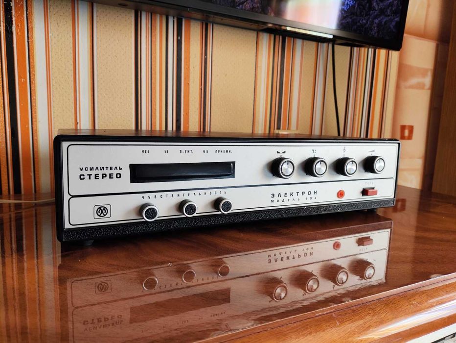 Электрон-104 стерео винтажный Hi-Fi усилитель 1-го класса
