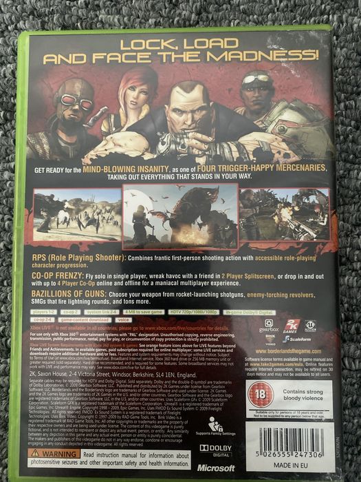 borderlands gra na xbox 360