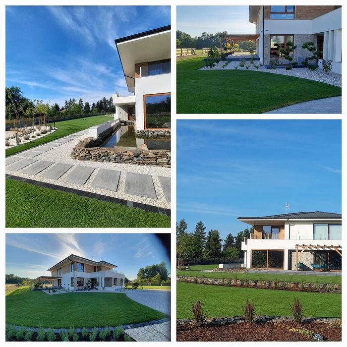 Nawadnianie trawa  z rolki ogród