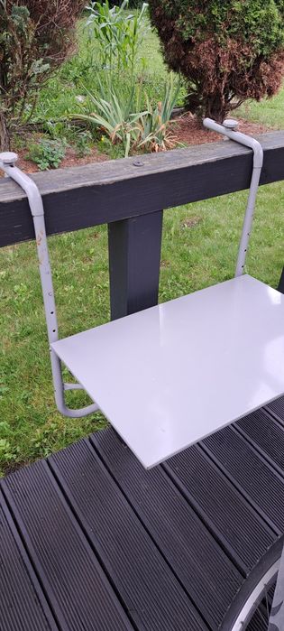 Stolik balkonowy rozkladany 40x60, stan bdb