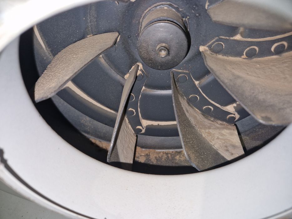 Odciąg do trocin dwu workowy turbina wentylator