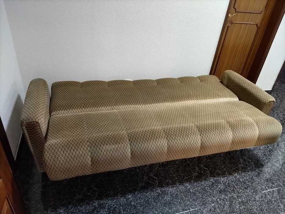 Conjunto de 3 sofás com cama tipo ortopédica