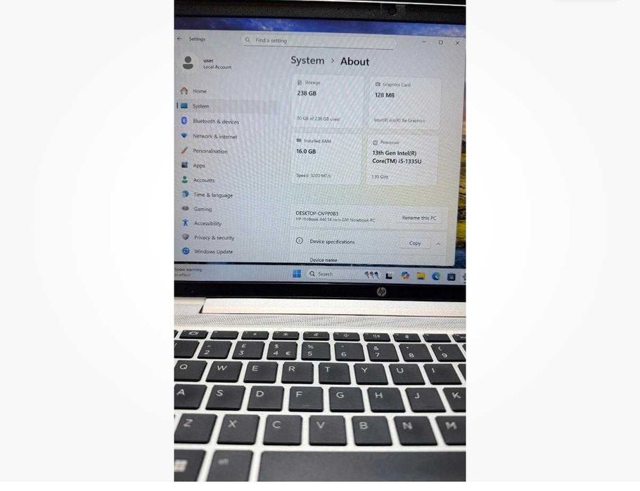 HP ProBook 440 G10 14", I5, 13ª Gen, 16GB Ram, 256GB Armazenamento