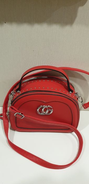 Сумка женская красная