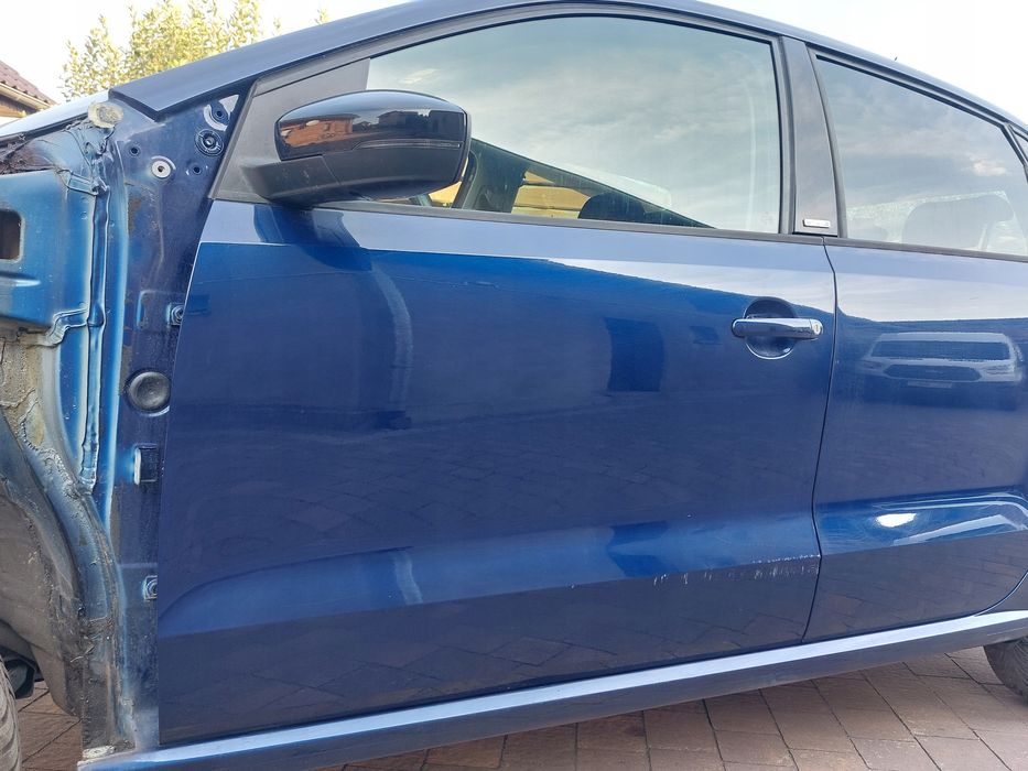 vw polo 6r 6c 09-17r drzwi lewy przód przednie + lewy tył lewe tylne ld5q