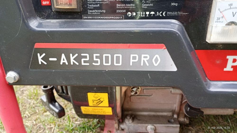 Agregat prądotwórczy Kaltmann K-AK2500 PRO