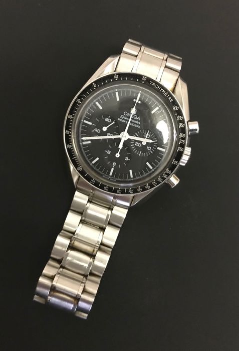 Omega speedmaster moonwatch com pulseira de aço